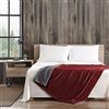 Eddie Bauer Home Signature - Coperta in pile ultra morbida, 50 x 60 cm, colore: Rosso