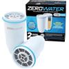 ZeroWater Filtri Caraffa Acqua a 5 Fasi, Filtri Caraffa Filtrante con Certificazione NSF - Filtri Acqua - Riducono la Presenza di Piombo, PFOA/PFOS e Altri Metalli Pesanti - Confezione da 2, Bianco