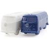 BRISA VW Collection Volkswagen Porta sale & pepe saliera pepiera in ceramica 2 pezzi Campervan T1 Bus design (Bus Classico/Bianco & Blu)