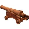 Biscottini Cannone antico in ghisa 215x80x95 cm | Riproduzione fedele di un cannone d'epoca
