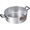 Baldassare Agnelli Pentole Agnelli Linea Family Cooking Alluminio Casseruola Bassa Con Due Maniglie, Argento, 30 cm