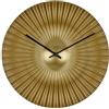 TFA Dostmann orologio analogico da parete di design ROKOKO, 60.3520.53, design moderno a ventaglio, stravagante quadrante dorato, orologio radiocontrollato, oro, 33cm