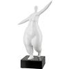 Casablanca modernes Design Casablanca - Scultura decorativa moderna, XL, statuetta da donna, colore: bianco lucido, altezza 37 cm