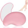 COMBLU Gomma per capelli in cristallo, strumento di rimozione dei capelli magico riutilizzabile per donne e uomini, strumento di rimozione dei capelli esfoliante indolore per gambe posteriori e gambe (rosa)