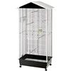 Ferplast Gabbia Voliera per Uccelli NOTA Voliera da Esterno Interno per Canarini, Bengalini, Cocorite, Inseparabili, in Metallo, Accessori inclusi Posatoi Ruote, 76,5 x 57 x h 161,5 cm.
