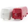 BRISA VW Collection Volkswagen Porta sale & pepe saliera pepiera in ceramica 2 pezzi Campervan T1 Bus design (Bus Classico/Bianco & Rosso)