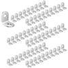 LIKERAINY Giunto ad Angolo Retto Staffa 20x20x16mm Bretelle Supporto Angolari in Acciaio Inox Forma di L per Connettori di Supporti Squadretta per Mensola di Legno Tavolo Sedia 60 Pezzi