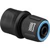 Fiskars Raccordo per Tubi, Misura Universale, Ø 13-15 mm (1/2 - 5/8), FiberComp, 30 g, Nero/Blu, FLOW, 1054786