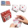 Powersell Carte da Gioco Ramino, Mazzo di Carte Francesi - 2 Mazzi da 52 Carte + 2 Matte Rosso/Blu - Poker, Scala 40, Bridge, Texas Hold'em, Burraco, Durak, Mau Mau, Skat, Canasta