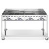 Hendi Green Fire Con 4 Bruciatori Con Base Su Ruote 1400x612x(h)825mm 149614
