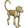 GILDE Scultura decorativa a forma di scimmia, in alluminio, per soggiorno, ufficio, regalo, colore: oro, altezza 45 cm