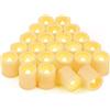 CANDLE IDEA 24 lumini a LED tremolanti alimentati a batteria, senza fiamma, candele votive elettriche finte per matrimoni, celebrazioni di festival, feste, Halloween e decorazioni natalizie (bianco caldo)