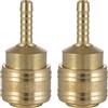 Poppstar Attacchi Rapidi per Aria Compressa DN 7,2 con Beccuccio per Tubi da 6mm, Set da 2 Pezzi