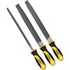 TARIST Set di Lime Metallo 3 pezzi, 200mm. Lima ferro comprende lime piatte, lime rotonde, lime semitonde - lavoro per Legno, Metallo e altro ancora