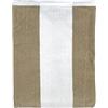 Seamar Telo Mare Rigato 90x165cm Telo in Spugna 100% Cotone Asciugamano Spiaggia Beach Towel (Beige - Bianco)