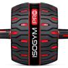 ISOGYM Ab Roller Pro - Ruota per esercizi con ampia base curva e battistrada in gomma antiscivolo