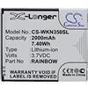Batteria sostitutiva CS-WKN350SL X-Longer per Wiko Bloom e Rainbow 2000mAh