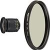 Nikon AF-P DX NIKKOR - Obiettivo zoom, 10-20mm f/4.5-5.6G VR, Nero [Nital Card: 4 Anni di Garanzia] & Amazon Basics - Polarizzatore circolare - 72mm