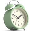Newgate® Charlie Bell sveglia | Interpretazione moderna dell'orologio a doppia campana classico | Neo menta | Numeri facili da leggere | Ideale per comodino, scrivania o scaffale | Accessorio rétro