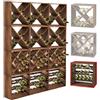 Kesper CUBE 50 Cantinetta / scaffale per vino / sistema CUBE 50, legno massiccio, modulo standard - a 50 x l 50 x p 25 cm