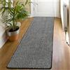 SHACOS Tappeto Corridoio Antiscivolo 60x180 cm, Tappeti Runner Nero Bianco | Moderno Tappeto Passatoia Cucina Lavabile, Assorbente, Morbido, per Ingresso Lavanderi