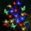 eaaerr Catene Luminose Solare -12LED Luci da giardino da esterno a energia solare impermeabile Luci Stringa - Solari Luce per Esterno per cortile/feste/finestre/patio/vialetti
