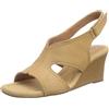 Clarks Kyarra Aster, Sandali con Zeppa Donna, Light Tan Lea, 41.5 EU