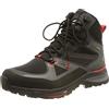 Jack Wolfskin Force Trekker Texapore Mid M, Scarpe da Passeggio Uomo, Nero/Rosso, 42.5 EU