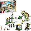 LEGO Jurassic World La Fuga del T. rex, Set con Eliporto, Garage, Veicolo, Elicottero, Dinosauro Giocattolo e 3 Minifigure, Giochi per Bambini e Bambine da 4 anni in su, Fan dei Dino 76944