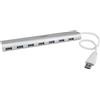 StarTech.com StarTech.com Hub USB 3.0 a 7 porte compatto con cavo integrato - Hub USB in alluminio perfetta per MacBook - Argento - Switch condivisione periferiche USB - 7 x SuperSpeed USB 3.0 - desktop ST73007UA