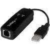 StarTech.com StarTech.com Modem Fax USB 2.0 - Modeme sterno da 56K per V.92 - Modem/dongle/adattatore hardware per computer/portatile da USB a presa telefonica - Modem dati USB - Fax di rete/CMR/POS (USB56KEMH2) - Fax / modem - USB - 56 Kbps - K56Flex, V