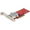 StarTech.com StarTech.com Adattatore PCI Express 3.0 x8 per SSD M.2 NVMe - PCIe 3.0 (PEX8M2E2) - Adattatore interfaccia - M.2 - Expansion Slot to M.2 - M.2 Card - profilo basso - PCIe 3.0 x8 - rosso - Compatibile TAA PEX8M2E2