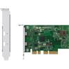 QNAP QNAP QXP-T32P - Adattatore Thunderblot - PCIe 3.0 x4 profilo basso - Thunderbolt 3 x 2 - per QNAP TVS-h1288X, TVS-H1688X QXP-T32P