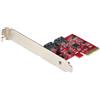StarTech.com StarTech.com Scheda PCIe SATA - Scheda di Espansione PCIe SATA 2 Porte 6Gbps - Profilo Alto/Basso - Convertitore PCIe/SATA - Controller RAID SATA ASM1062R - Adattatore PCIe/SATA (2P6GR-PCIE-SATA-CARD) - Storage controller - SATA 6Gb/s - …