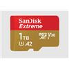 SanDisk SanDisk Extreme - Scheda di memoria flash (adattatore da microSDXC a SD in dotazione) - 1 TB - A2 / Video Class V30 / UHS-I U3 / Class10 - UHS-I microSDXC SDSQXAV-1T00-GN6MA