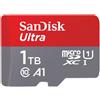 SanDisk SanDisk Ultra - Scheda di memoria flash (adattatore da microSDXC a SD in dotazione) - 1 TB - A1 / UHS Class 1 / Class10 - UHS-I microSDXC SDSQUAC-1T00-GN6MA