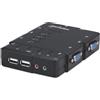 Manhattan KVM Switch 4 porte USB/Audio Nero IDATA IVIEW-U4L
