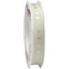Präsent Pattberg - Nastro in taffettà con Motivo Cuore, Altezza 15 mm, Lunghezza 20 m, Colore Bianco