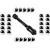 cyclingcolors ASSE Ruota Posteriore Bici 10mm x 136mm Nero + 30x Sfera 6.35mm 1/4 Cuscinetto Perno mozzo MTB Bicicletta