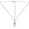 Rawrr Collana con ciondolo a spirale in argento Sterling 925 5A in pietra bianca lunga 40-45 cm, adatta per qualsiasi luogo, xianglian-3, plastica, xianglian-3, Plastica