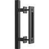 WINSOON Maniglia per porta scorrevole da 300 mm, con tirante a filo per dito, grande stile rustico, rettangolare e maniglia per porta da fienile, quadrata