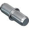 NIMA PARTS Supporto per pavimento con anello Ø 5 mm - 100 pezzi - Made in Germany - Supporto per scaffali - Supporto per ripiani zincato - Perni 5 mm