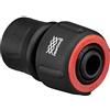 Fiskars Raccordo per Tubi, Misura Universale, Ø 19 mm (3/4), FiberComp, 40 g, Nero/Rosso, FLOW, 1054787