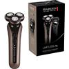 Remington XR1790 Rasoio Elettrico Barba, Testine Rotanti Flessibili, Tecnologia Power Sense Pressione Adattiva, 100% Waterproof, Carica LED, Carica Rapida, Turbo, 60 Min Autonomia
