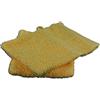 Gözze - Guanto da Bagno, Set da 4 Pezzi, Morbido e Assorbente, 100% Cotone, 16 x 21 cm - Oro
