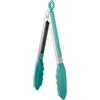U-Taste Pinza da Cucina in Silicone, resistente a 315°C, 23cm, Verde Acqua | Punte in Gomma Antiaderente ben Sigillate e Manico in Acciaio Rivestito in Silicone e Bloccaggio Liscio