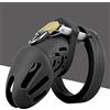 Kutocesy Chastity Cage Uomo Gabbia Pene Silicone Bdsm Sissy Cintura Castità Maschile Per Giochi Erotitici Sexy Per Coppie (Small,Black)