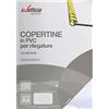 Alevar Copertina per Rilegatura in Pvc Trasparente, Formato A4, 150 Micron, Colore Trasparente, Confezione da 100 Pezzi