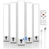 EZVALO lluminazione Per Armadietto 23cm (5 pezzi) Con Telecomando & Rilevatore Di Movimento, 1600mAh USB Cucina LED, 5700K lluminazione Per Armadio, Cucina, Scale