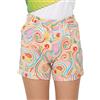 Love Moschino High Waist in Fluid Cupro-Cotton Short Casual, Multicolore, 44 Donna